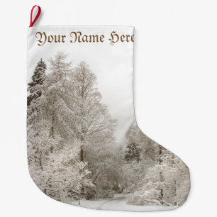 Weihnachts-Strumpf im Winter Personalisiert Strump Großer Weihnachtsstrumpf