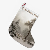 Weihnachts-Strumpf im Winter Personalisiert Strump Großer Weihnachtsstrumpf (Vorderansicht (hängend))