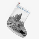 Weihnachts-Strumpf im Winter Personalisiert Strump Großer Weihnachtsstrumpf (Vorderansicht (hängend))