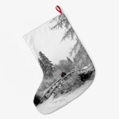 Weihnachts-Strumpf im Winter Personalisiert Strump Großer Weihnachtsstrumpf (Rückseite (Hängend))