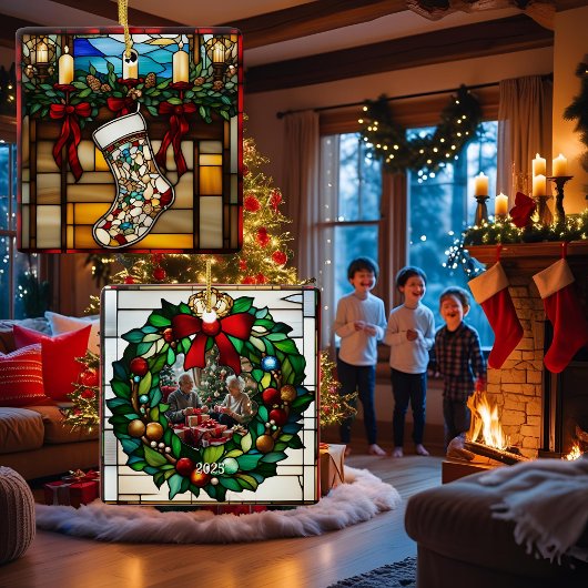 Weihnachts-Strumpf-Imitate aus festem Glas Keramikornament