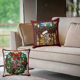 Weihnachts-Strumpf-Imitate aus festem Glas Kissen