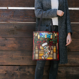 Weihnachts-Strumpf-Imitate aus festem Glas Tasche