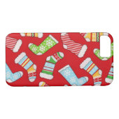Weihnachts-Strumpf iPhone Case (Rückseite (Horizontal))