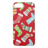 Weihnachts-Strumpf iPhone Case (Rückseite)