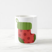 Weihnachts-Strumpf Kaffeetasse (Mittel)