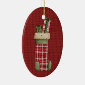 Weihnachts-Strumpf Keramik Weihnachtsschmuck (Rechts)