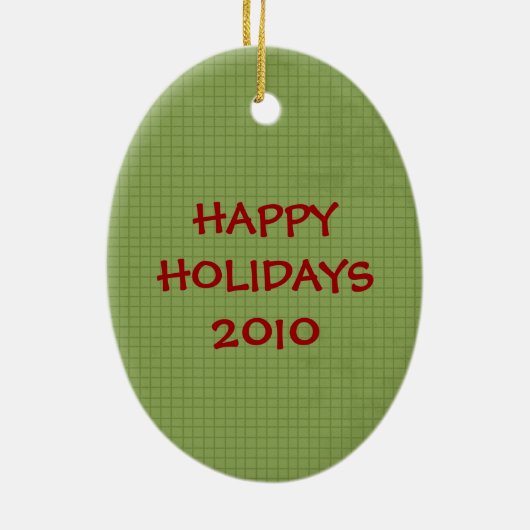 Weihnachts-Strumpf Keramik Weihnachtsschmuck (Hinten)