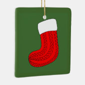 Weihnachts-Strumpf Keramikornament (Rechts)