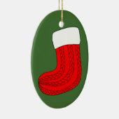 Weihnachts-Strumpf Keramikornament (Rechts)