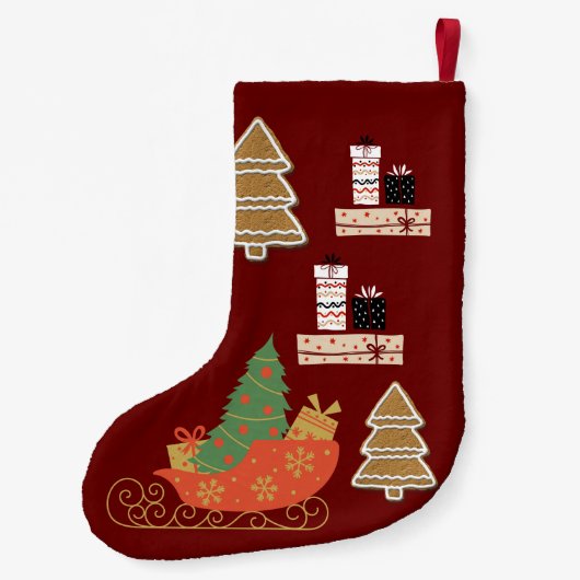 Weihnachts-Strumpf Kleiner Weihnachtsstrumpf (Rückseite)