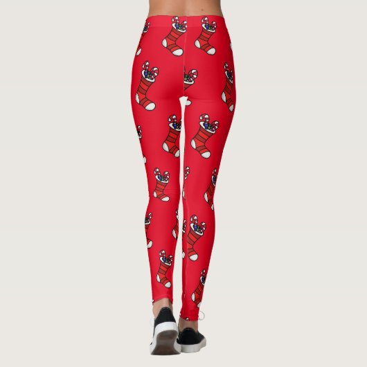 Weihnachts-Strumpf Leggings (Rückseite)
