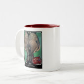 "Weihnachts-Strumpf malen auf einem Zweifarbige Tasse (Vorderseite Links)