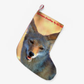 Weihnachts-Strumpf Mein alter Coyote Kleiner Weihnachtsstrumpf (Vorderansicht (hängend))