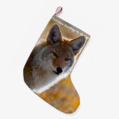 Weihnachts-Strumpf Mein alter Coyote Kleiner Weihnachtsstrumpf (Vorderansicht (hängend))