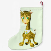 Weihnachts-Strumpf mit Baby Giraffe Kleiner Weihnachtsstrumpf (Rückseite)