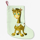 Weihnachts-Strumpf mit Baby Giraffe Kleiner Weihnachtsstrumpf (Vorderseite)