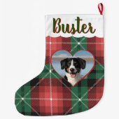 Weihnachts-Strumpf mit jedem Foto, Person oder Hau Großer Weihnachtsstrumpf (Rückseite)
