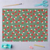 Weihnachts-Strumpf-Muster Seidenpapier (Basteln)