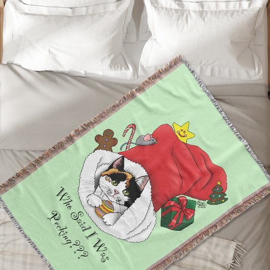 Weihnachts-Strumpf Niedlich Calico Kitten Decke