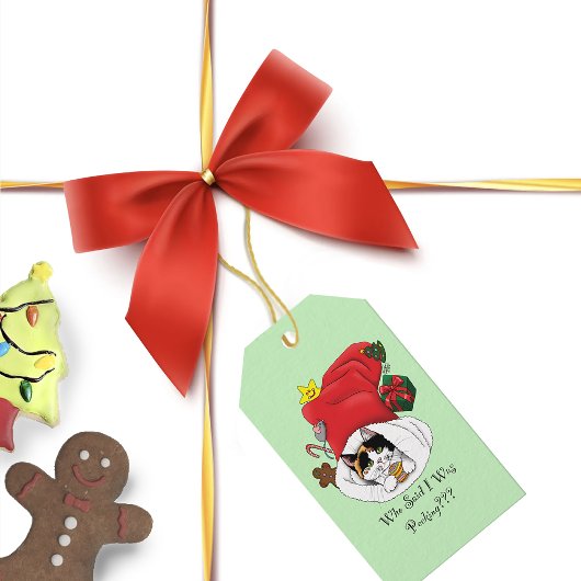 Weihnachts-Strumpf Niedlich Calico Kitten Geschenkanhänger