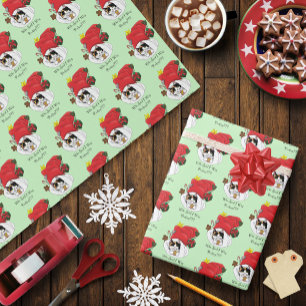 Weihnachts-Strumpf Niedlich Calico Kitten Geschenkpapier