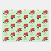 Weihnachts-Strumpf Niedlich Calico Kitten Geschenkpapier Set (Vorderseite 3)