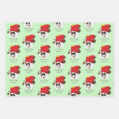 Weihnachts-Strumpf Niedlich Calico Kitten Geschenkpapier Set (Vorderseite)