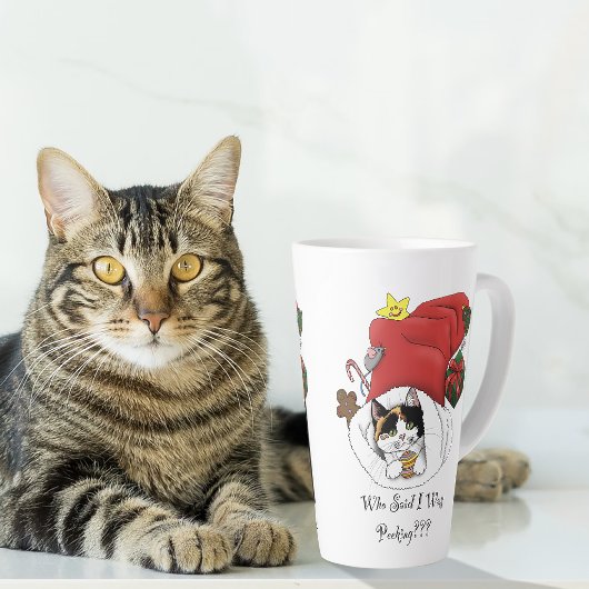 Weihnachts-Strumpf Niedlich Calico Kitten Milchtasse
