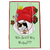 Weihnachts-Strumpf Niedlich Calico Kitten Mittlere Geschenktüte (Vorderseite)