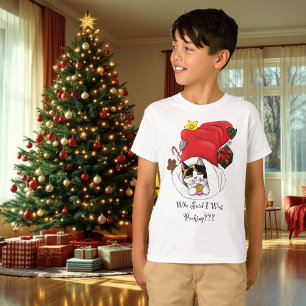 Weihnachts-Strumpf Niedlich Calico Kitten T-Shirt