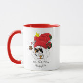 Weihnachts-Strumpf Niedlich Calico Kitten Tasse (Links)