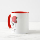 Weihnachts-Strumpf Niedlich Calico Kitten Tasse (Vorderseite Links)