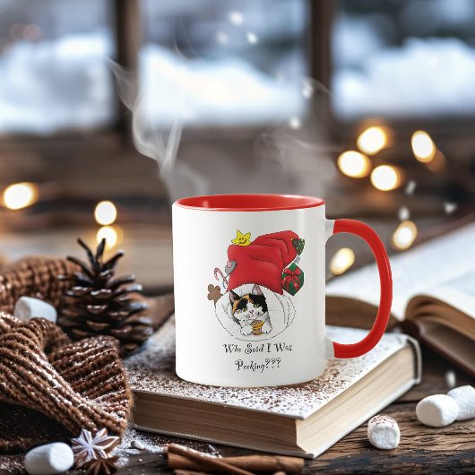 Weihnachts-Strumpf Niedlich Calico Kitten Tasse