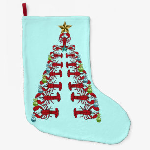 Weihnachts-Strumpf Niedlich Hummer Wasserstrand Großer Weihnachtsstrumpf