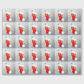 Weihnachts Strumpf Packpapier. Geschenkpapier (Flach)