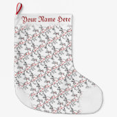 Weihnachts-Strumpf Personalisiert Rentier-Strumpf Großer Weihnachtsstrumpf (Vorderseite)