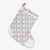 Weihnachts-Strumpf Personalisiert Rentier-Strumpf Großer Weihnachtsstrumpf (Vorderansicht (hängend))