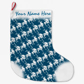 Weihnachts-Strumpf Personalisiert Rentier-Strumpf Großer Weihnachtsstrumpf (Vorderseite)