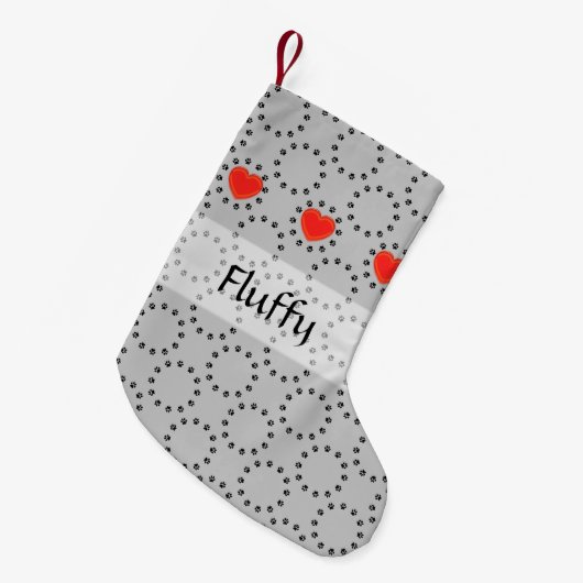 Weihnachts-Strumpf - Personalisierter Kreis der Li Kleiner Weihnachtsstrumpf (Vorderansicht (hängend))