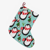 Weihnachts-Strumpf, Pinguin Großer Weihnachtsstrumpf (Vorderansicht (hängend))