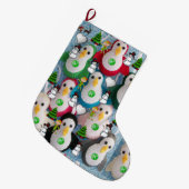 Weihnachts-Strumpf, Pinguin Großer Weihnachtsstrumpf (Vorderansicht (hängend))