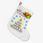 Weihnachts-Strumpf, Pinguin Großer Weihnachtsstrumpf (Vorderansicht (hängend))