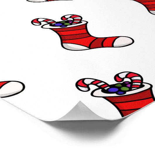 Weihnachts-Strumpf Poster (Ecke)