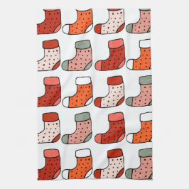 Weihnachts-Strumpf Red Geschirrtuch