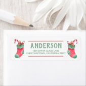 Weihnachts-Strumpf-Rücksendeadresse (Insitu)