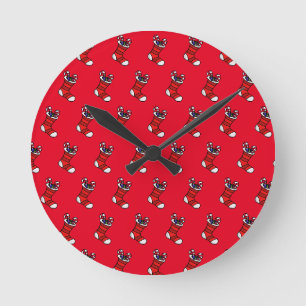 Weihnachts-Strumpf Runde Wanduhr