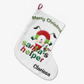 Weihnachts-Strumpf, Santa Elf Großer Weihnachtsstrumpf (Vorderansicht (hängend))
