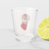 Weihnachts-Strumpf Schnapsglas (Rückseite)