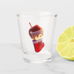 Weihnachts-Strumpf Schnapsglas